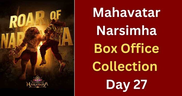 Mahavatar Narsimha Box Office Collection Day 27