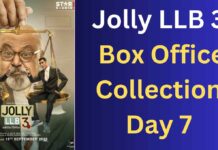 जॉली एलएलबी 3 बॉक्स ऑफिस कलेक्शन दिन 7 | Jolly LLB 3 Box Office Collection Day 7