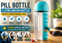 Pill Bottle 1 Litre Water Bottle: सफर और गर्मियों के लिए क्यों उपयोगी है यह मल्टी-फंक्शनल बोतल?